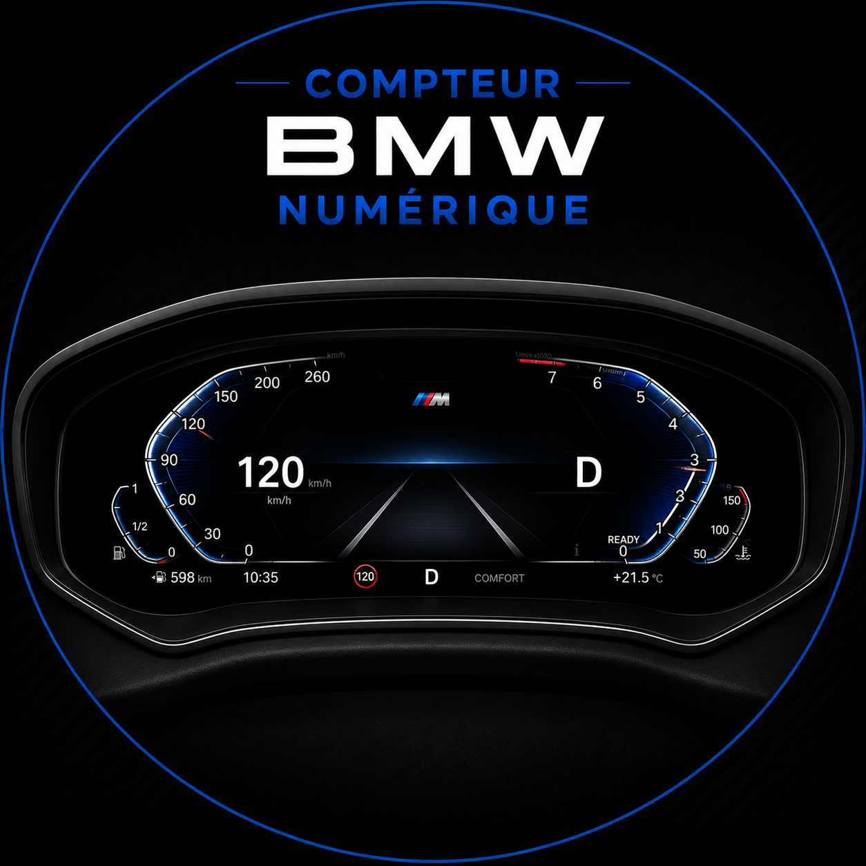 Compteur Numérique BMW